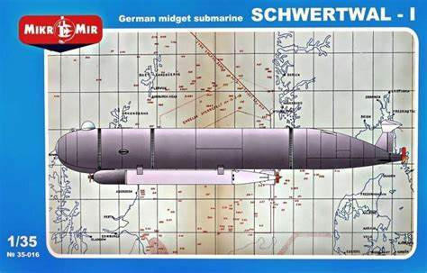 (SO) 1/35 Mikro Mir German midget submarine Schwertwal