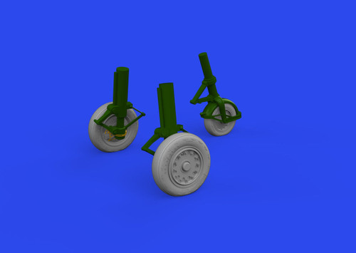 (SO) 1/48 Eduard J-35 Draken wheels Type 1 Brassin