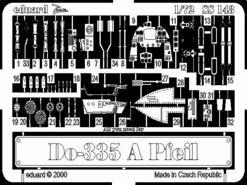 (SO) 1/72 Eduard Do 335A Pfeil for Dragon/Revell