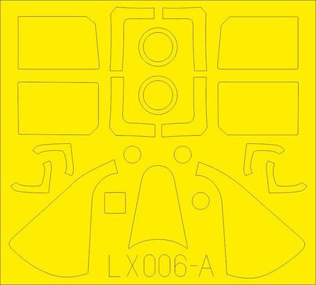 (SO) 1/24 Eduard Mask F6F-5 TFace for Airfix