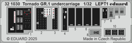 (SO) 1/32 Eduard Tornado GR.1 undercarriage Photo etched set for ITALERI