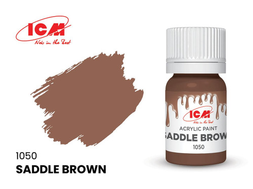 (SO) ICM Acrylic Paint - Saddle Brown 12ml Bottle