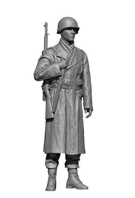 (SO) 1/48 H3 Models WWII US Rifleman Battle of bulge 3D Printed Figure