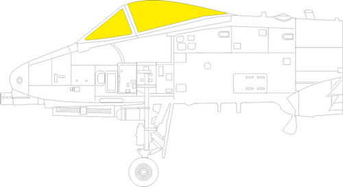 (SO) 1/48 Eduard A-10A MASK for GREAT WALL HOBBY kit