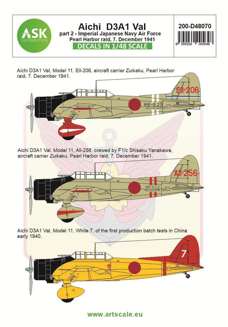 (SO) 1/48 Artscale Aichi D3A1 Val part 2 - Pearl harbor raid, 7. December 1941