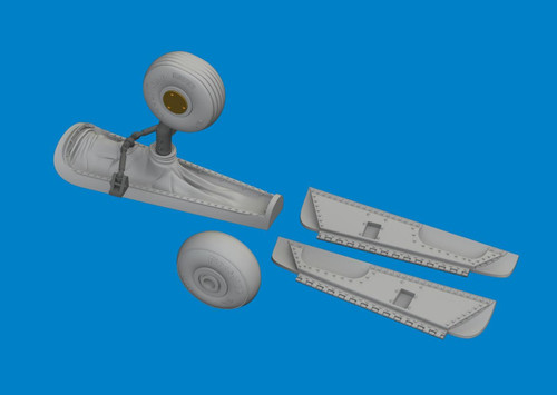 (SO) 1/48 Eduard P-40E tail wheel bay PRINT Brassin for EDUARD kit