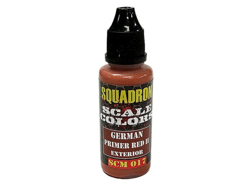 (SO) Squadron Colors German Primer Red II Exterior Acrylic Airbrush Paint (15ml Bottle)