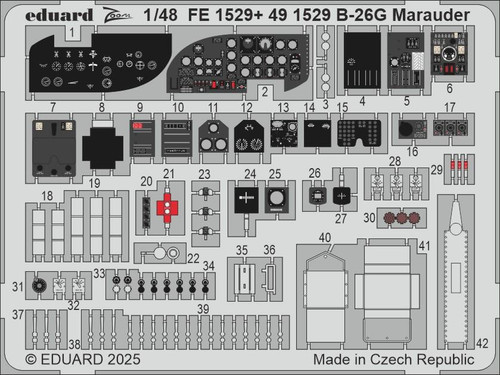 (SO) 1/48 Eduard B-26G Marauder Zoom set for ICM kit