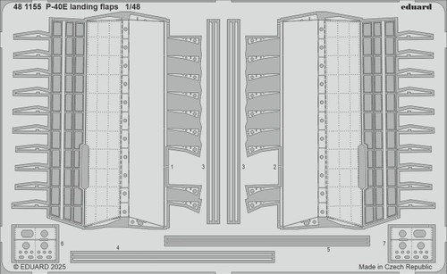 (SO) 1/48 Eduard P-40E landing flaps Photo Etch for EDUARD