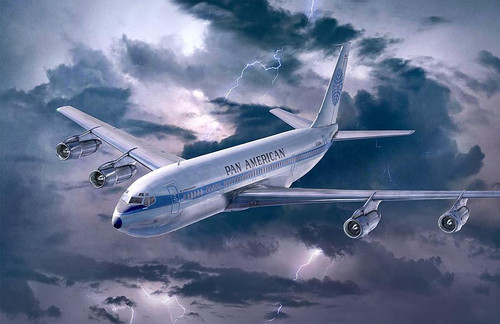 (SO) 1/144 Roden Boeing 707-321 Pan American Plastic Model Kit