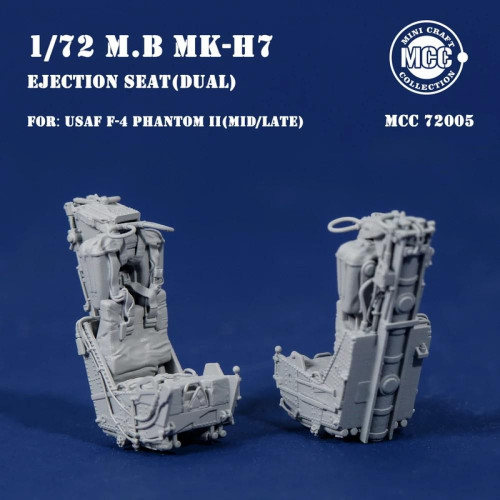 (SO) 1/72 Mini Craft Collection M.B.Mk.H7 Ejection Seats for F-4 Phantom II Air Force Variants (2pcs)