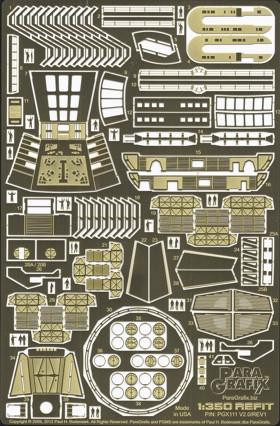 (SO) Paragrafix 1/350 USS Enterprise Photo-Etch Refit Set for Polar Lights Kit