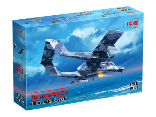 (SO) 1/48 ICM Bronco NOGS US Attack Aircraft Plastic Model Kit