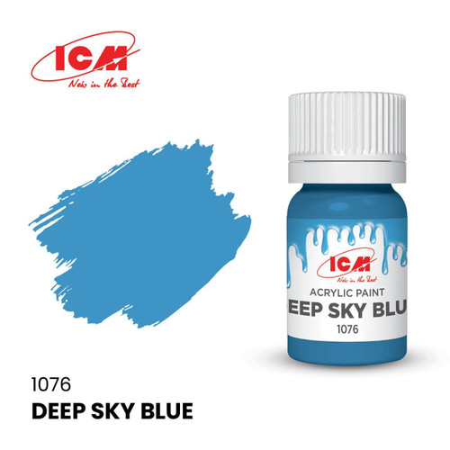 (SO) ICM Acrylic Paint - Deep Sky Blue 12ml Bottle