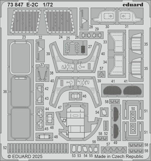 (SO) 1/72 Eduard E-2C Photo etched set for HELLER kit