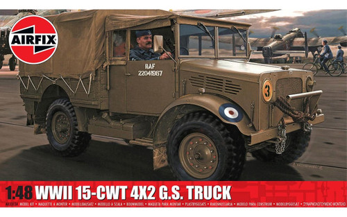 (SO) 1/48 Airfix WWII RAF 15-cwt 4 x 2 G.S. Truck Plastic Model Kit
