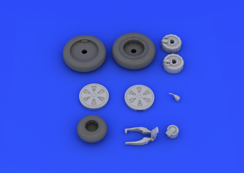 648110 MIG-21PFM WHEELS BRASSIN 48