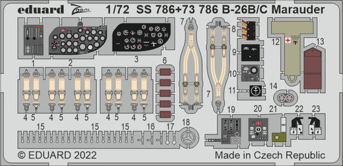 (SO) 1/72 Eduard B-26B/C Marauder interior for HASEGAWA / HOBBY 2000