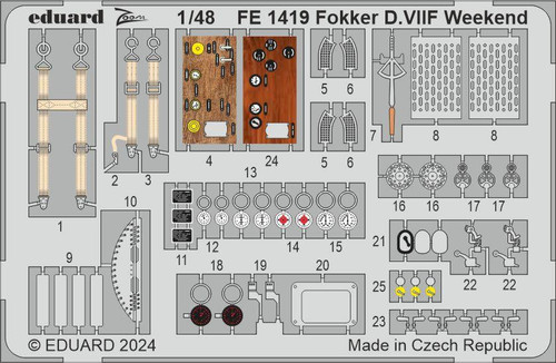 (SO) 1/48 Eduard Fokker D.VIIF Weekend Zoom set