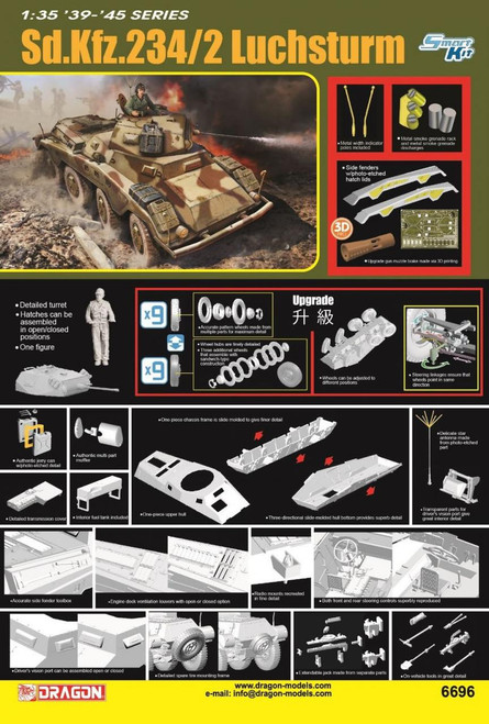 (SO) 1/35 Dragon Sd.Kfz.234/2 LUCHSTURM