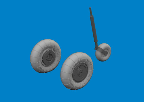 (SO) 1/32 Eduard Bf 109K-4 wheels Brassin for KOTARE