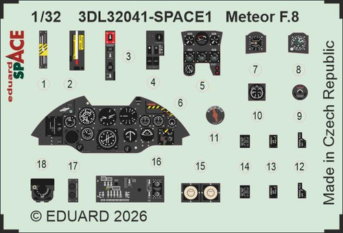 (SO) 1/32 Eduard Meteor F.8 SPACE SPACE for REVELL