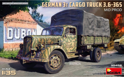 (SO) 1/35 Miniart German 3t Cargo Truck 3,6-36s MID Plastic Model Kit