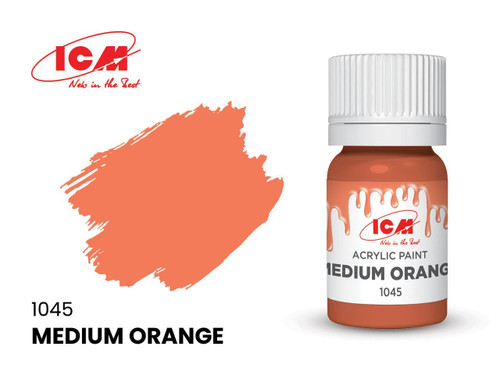 (SO) ICM Acrylic Paint - Medium Orange 12ml Bottle