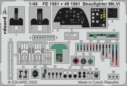 (SO) 1/48 Eduard Beaufighter Mk.VI Zoom set for REVELL