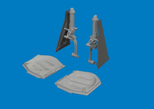 (SO) 1/72 Eduard P-51D undercarriage legs PRINT Brassin for ARMA HOBBY