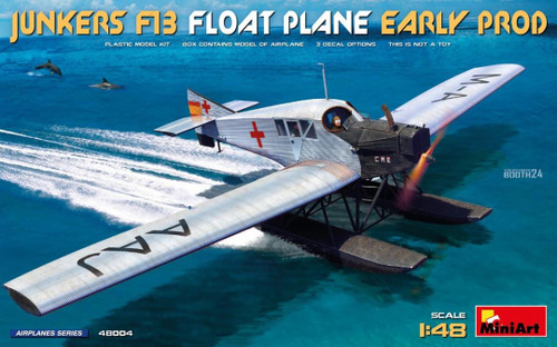 (SO) 1/48 Miniart Junkers F13 Float Plane Early Plastic Model Kit