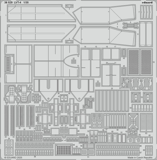 (SO) 1/35 Eduard LVT-4 1/35 Photo Etch for ITALERI