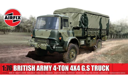 (SO) 1/76 Airfix British Army 4-ton 4 x 4 GS Truck Plastic Model Kit