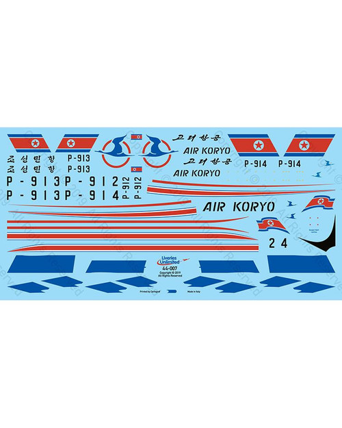 (SO) 1/144 Fundekals CAAK / AIR KORYO IL-76 CANDIDS