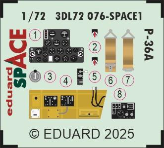 (SO) 1/72 Eduard P-36A SPACE SPACE for ARMA HOBBY