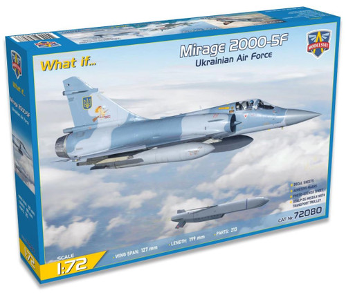 (SO) 1/72 Modelsvit Mirage 2000-5F (Ukraine A.F.) SCALP missile Plastic Model Kit