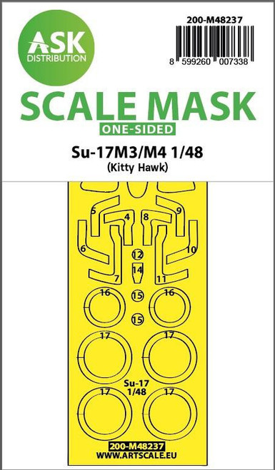(SO) 1/48 Art Scale Su-17M3/M4 one-sided express fit mask for Kitty Hawk