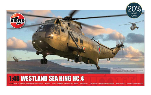 (SO) 1/48 Airfix Westland Sea King HC.4 Helicopter Plastic Model Kit