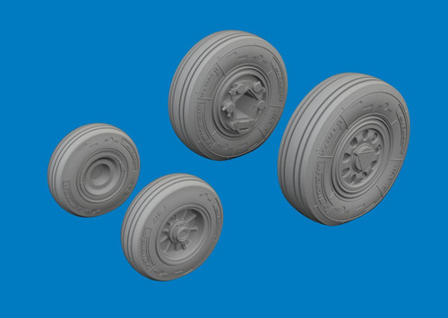 (SO) 1/72 Eduard F-35C wheels Brassin for TAMIYA