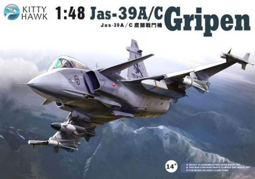 (SO) 1/48 Kitty Hawk Jas-39A/C Gripen Plastic Model Kit