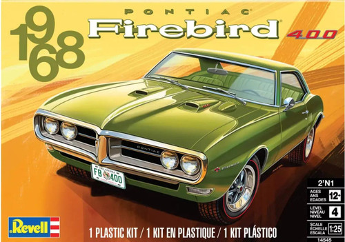 (SO) 1/25 Revell 1968 Firebird Plastic Model Kit