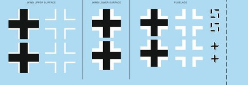 (SO) 1/48 Eduard Bf 109G-2 national insignia for EDUARD