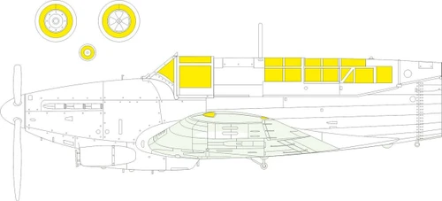(SO) 1/48 Eduard Fulmar Mk.II TFace MASK for TRUMPETER