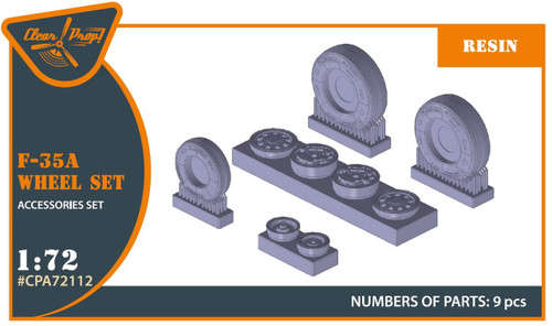 (SO) 1/72 Clear Prop F-35A wheel set