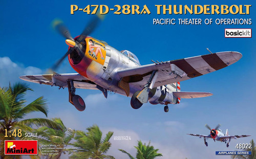 (SO) 1/48 Miniart P-47D-28RA Thunderbolt Pacific Theater - PLASTIC MODEL KIT