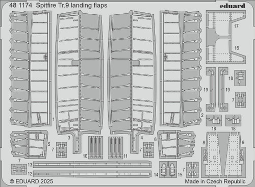 (SO) 1/48 Eduard Spitfire Tr.9 landing flaps