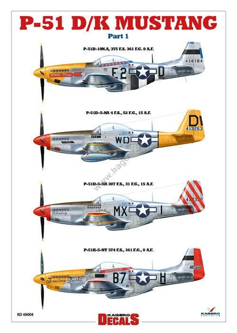 (SO) Kagero P-51 D/K Mustang. Part 1 Book