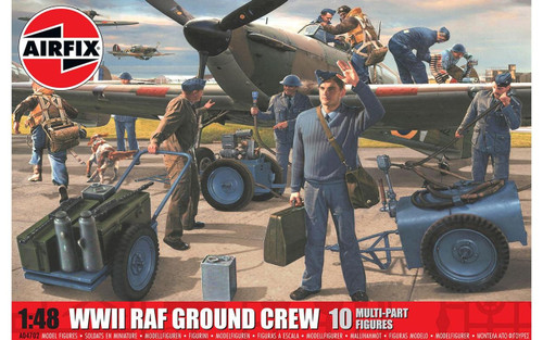 (SO) 1/48 Airfix WWII RAF Ground Crew Plastic Model Kit