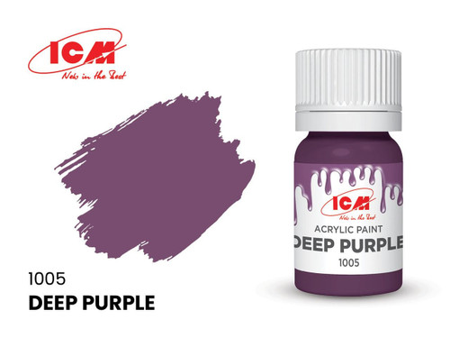 (SO) ICM Acrylic Paint - Deep Purple 12ml Bottle