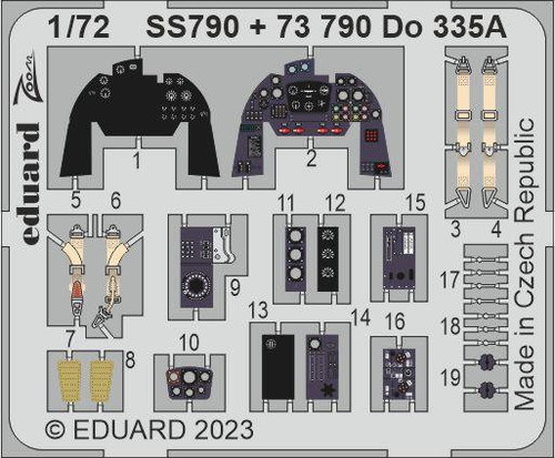 (SO) 1/72 Eduard Do 335A - for HOBBY 2000 / DRAGON